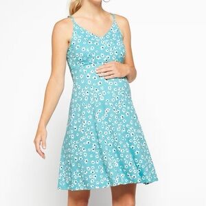 Market & Spruce Teal Floral Dress